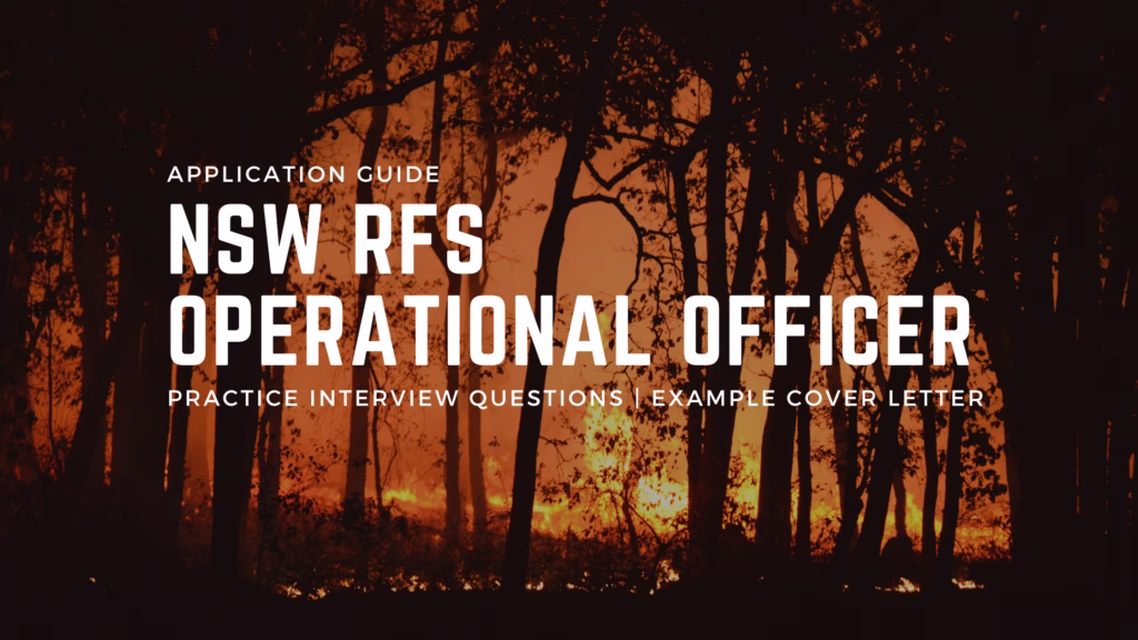 How To Apply NSW RFS Operational Officer Level 2