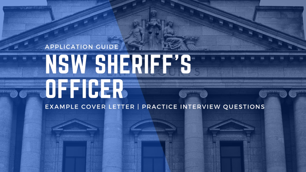 Learn How To Apply for NSW Sheriff's Officer