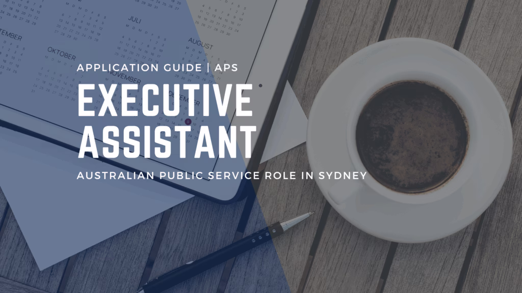 APS Executive Assistant Role - APS5 Cover letter