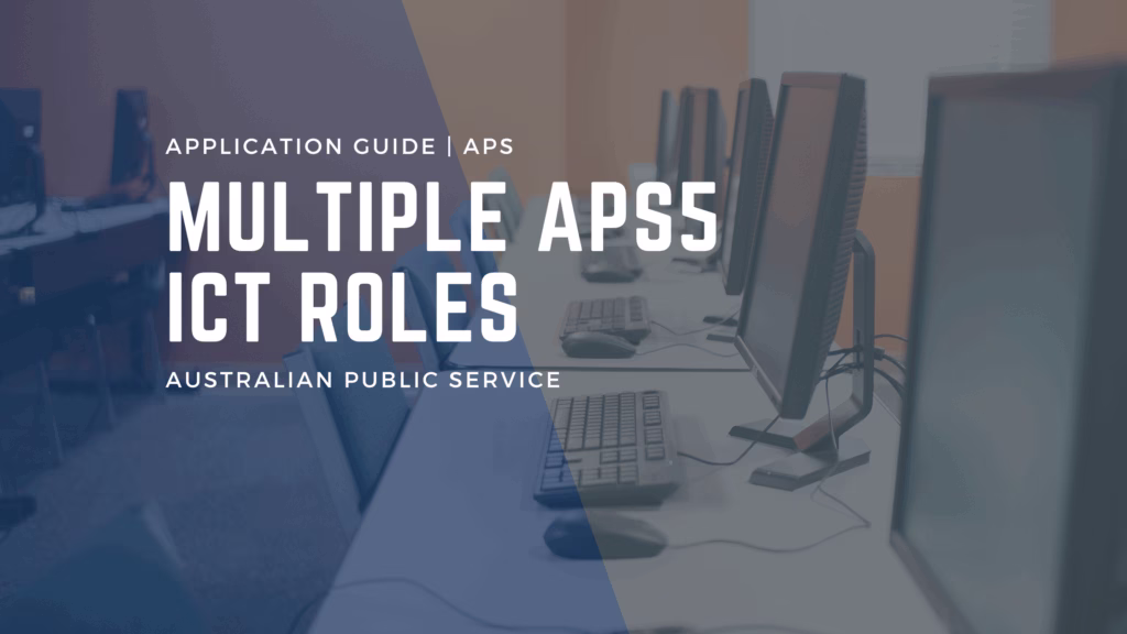 APS5 ICT example pitch for roles in Sydney and Canberra