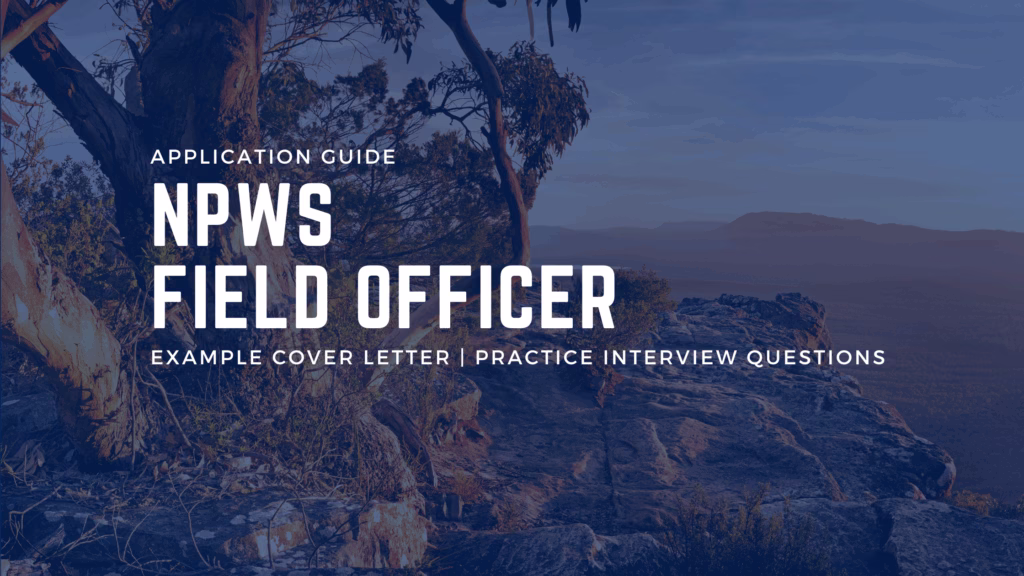 Field Officer 3-4 at NPWS application guide