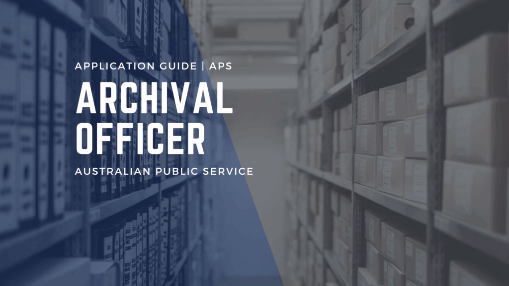 Archival Officer APS Application Pitch Example