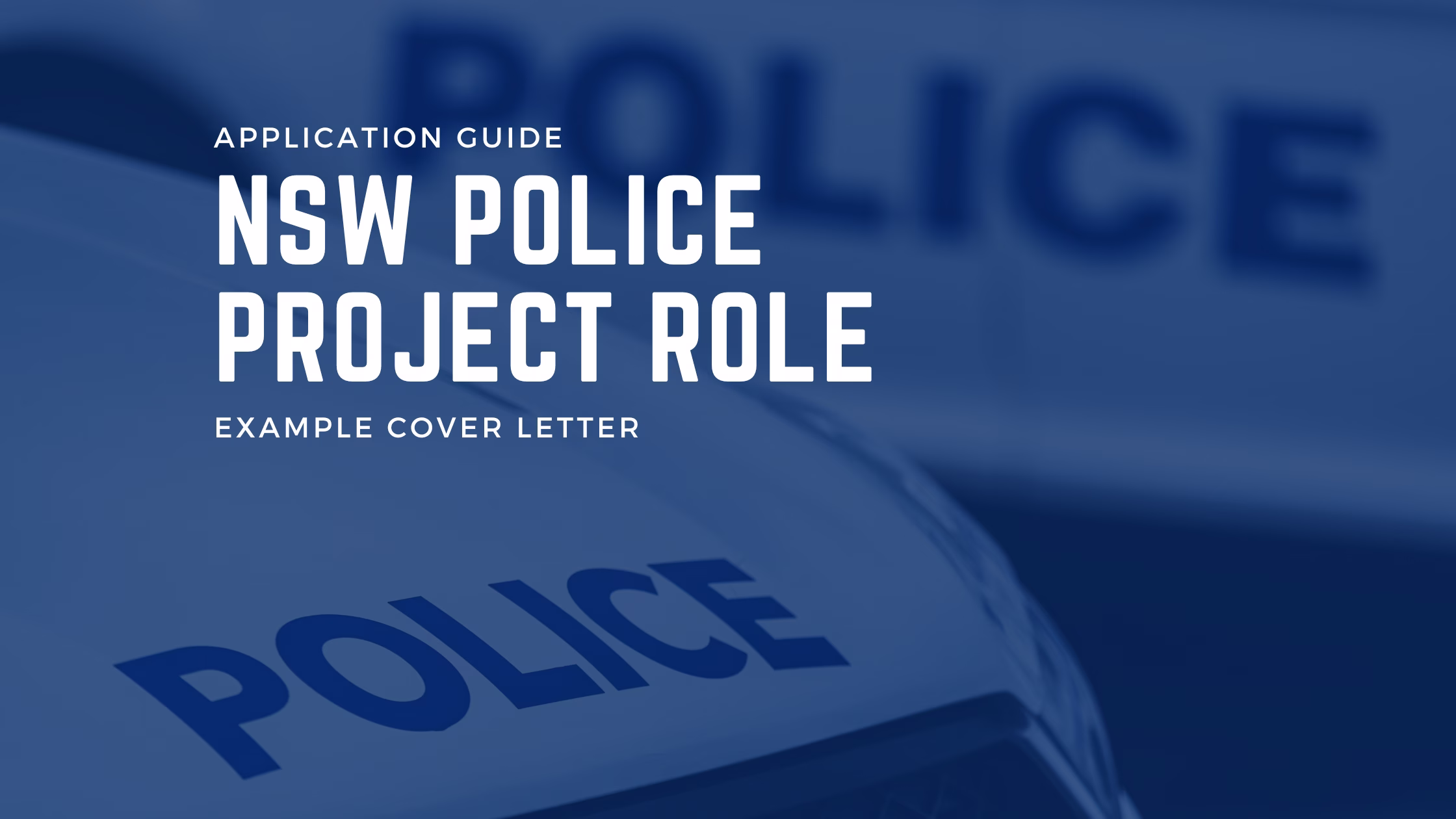 How To Apply For Government Project Roles in NSW Police