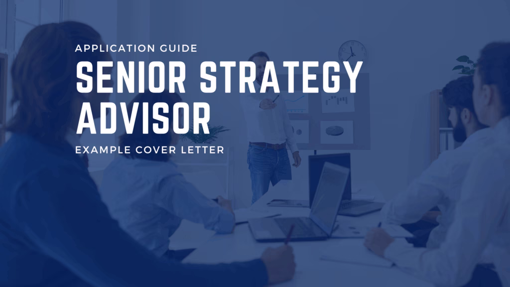 Example Application for NSW Senior Strategy Advisor
