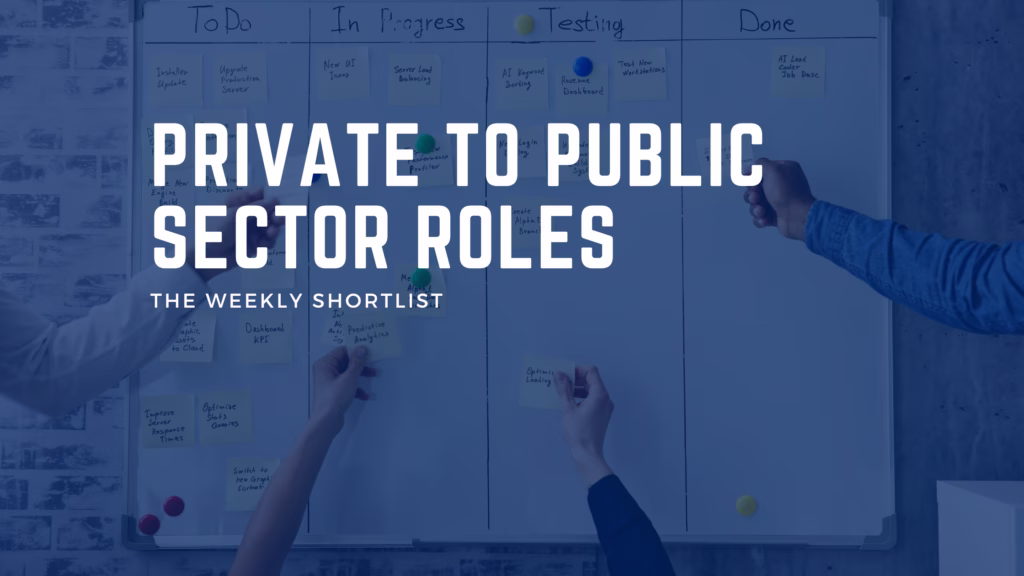 How to apply for government roles with private sector experience