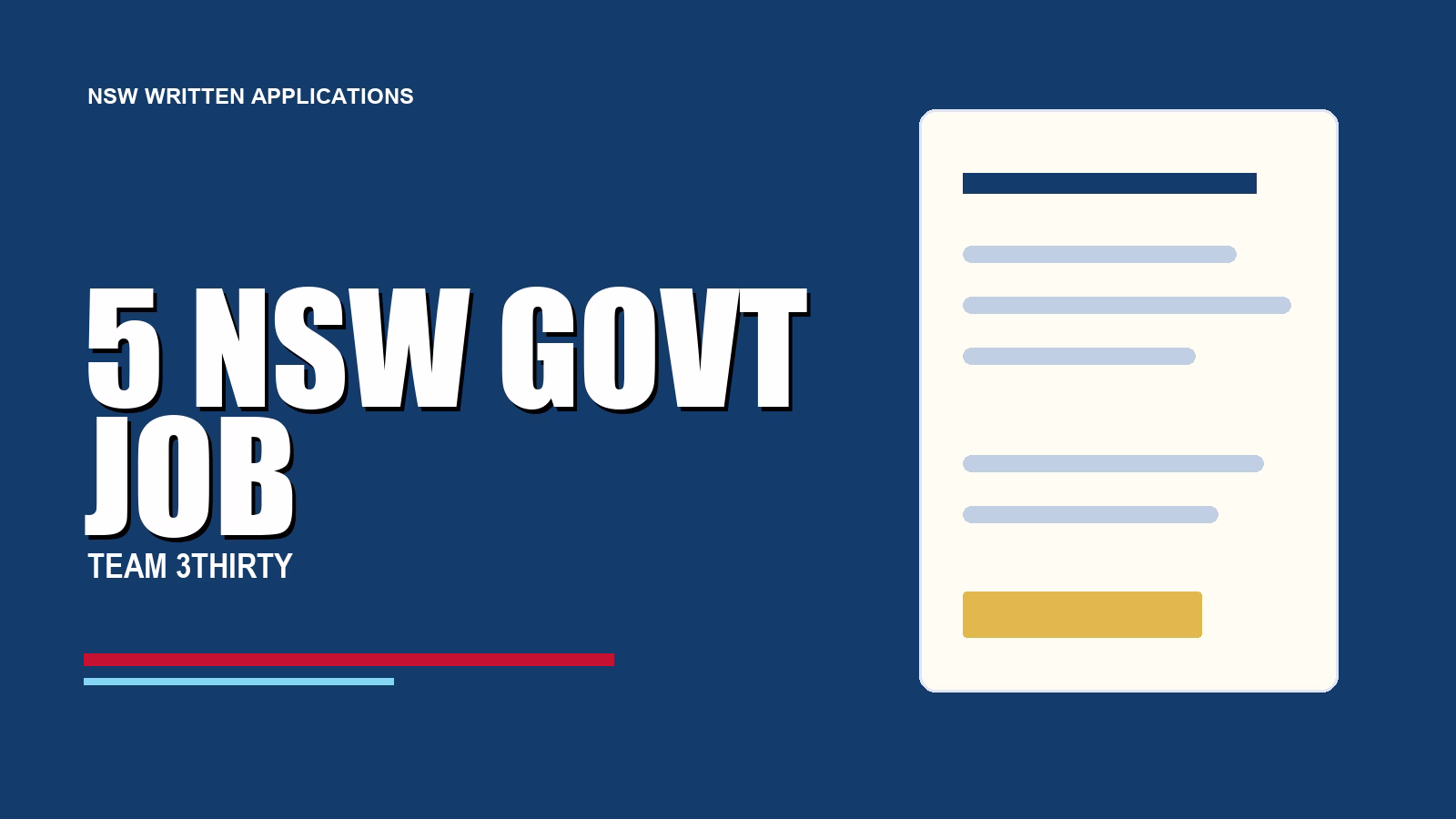 5 NSW Government Job Application Examples Worth Reading Before You Write Yours