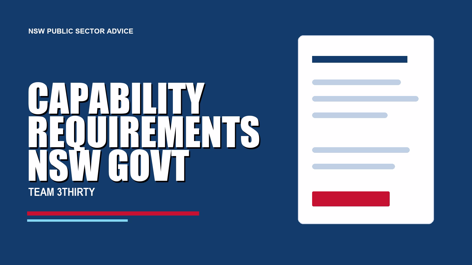Capability Requirements in NSW Government Jobs: What They Actually Mean