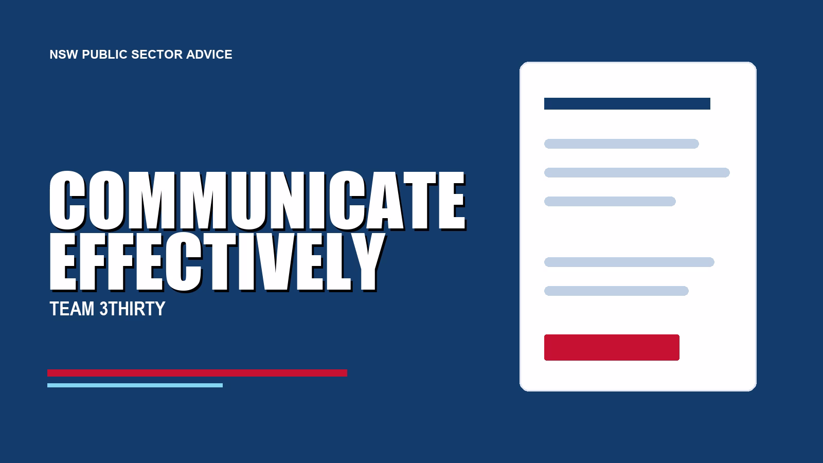 Communicate Effectively: NSW Government Capability Guide