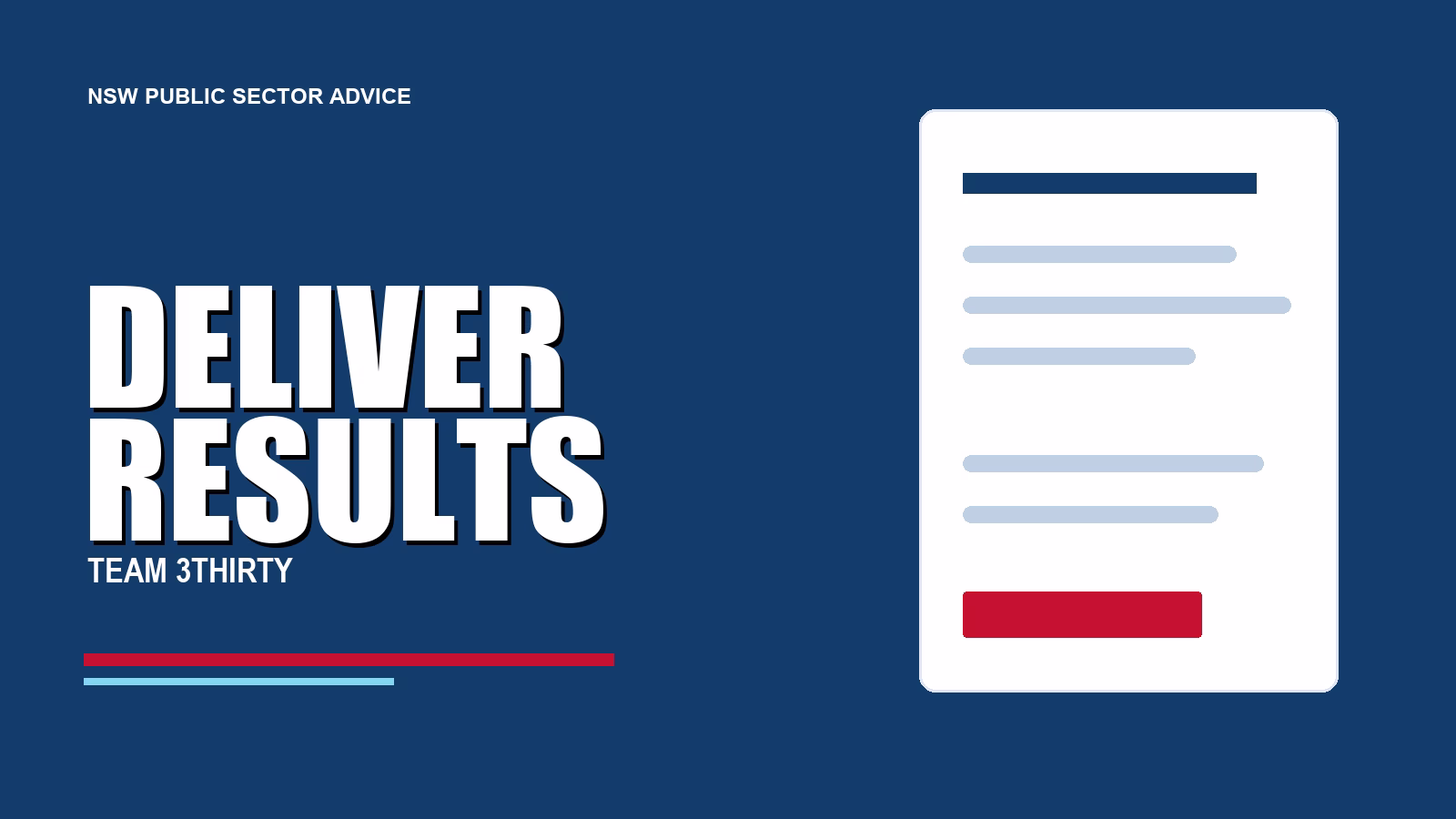 Deliver Results: NSW Government Capability Guide