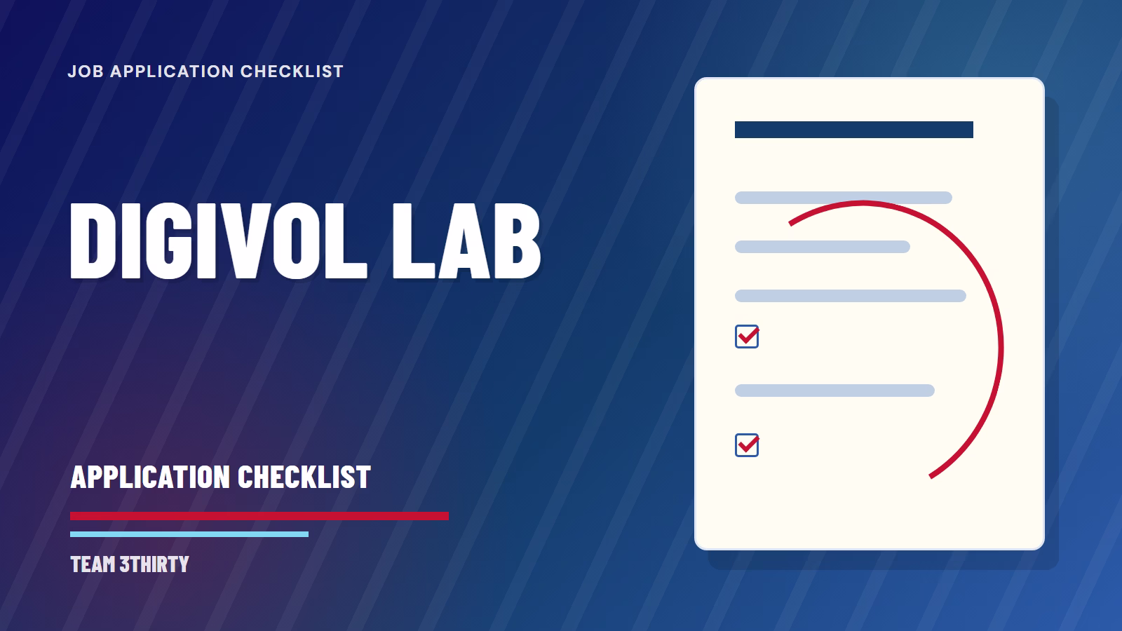 How to apply for Digivol Lab Coordinator