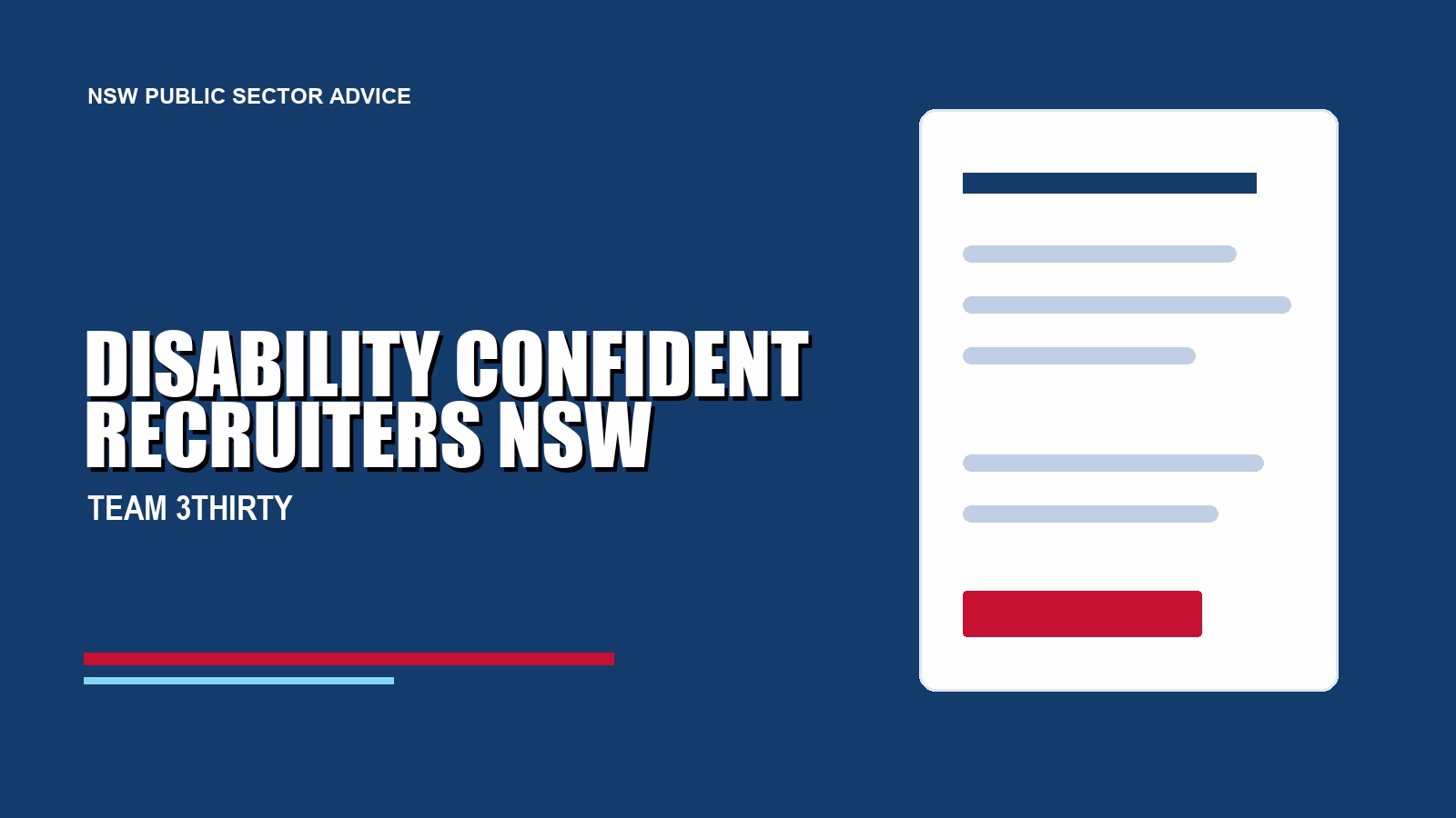 Disability Confident Recruiters in NSW Government: What Candidates Should Look For
