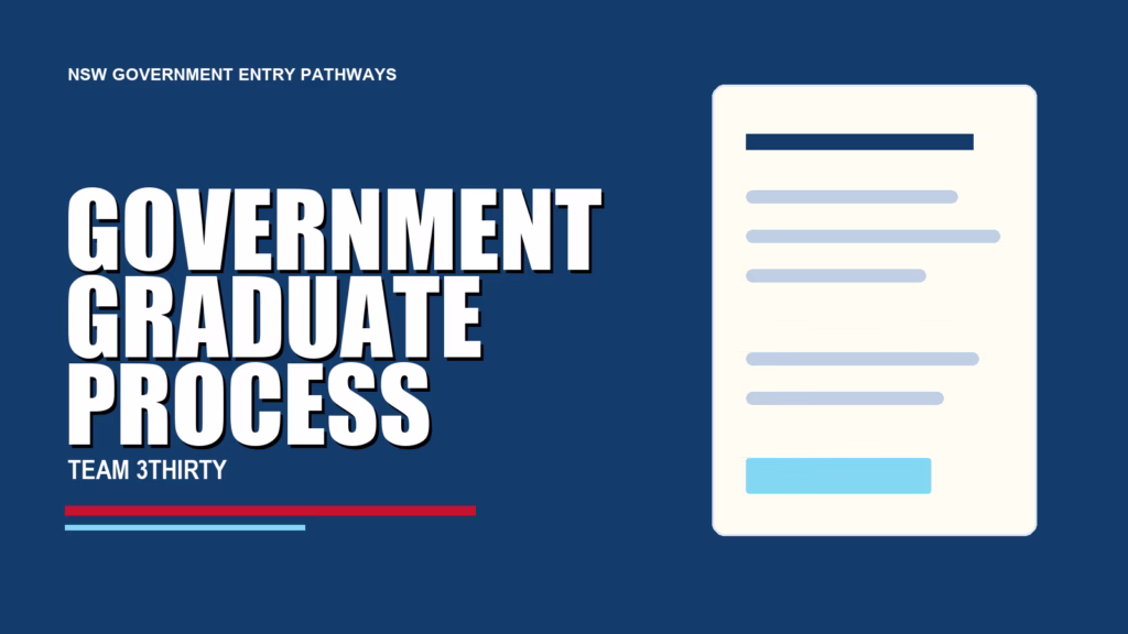 GOVERNMENT GRADUATE PROCESS - Team 3Thirty NSW Government job advice
