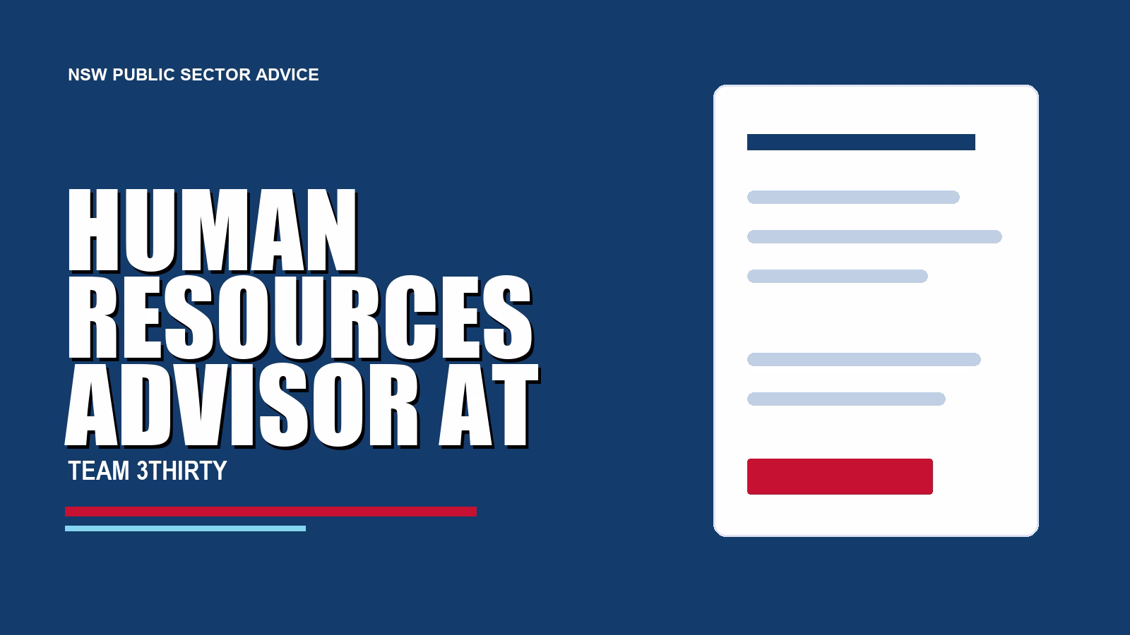 How to apply for Human Resources Advisor at ICAC