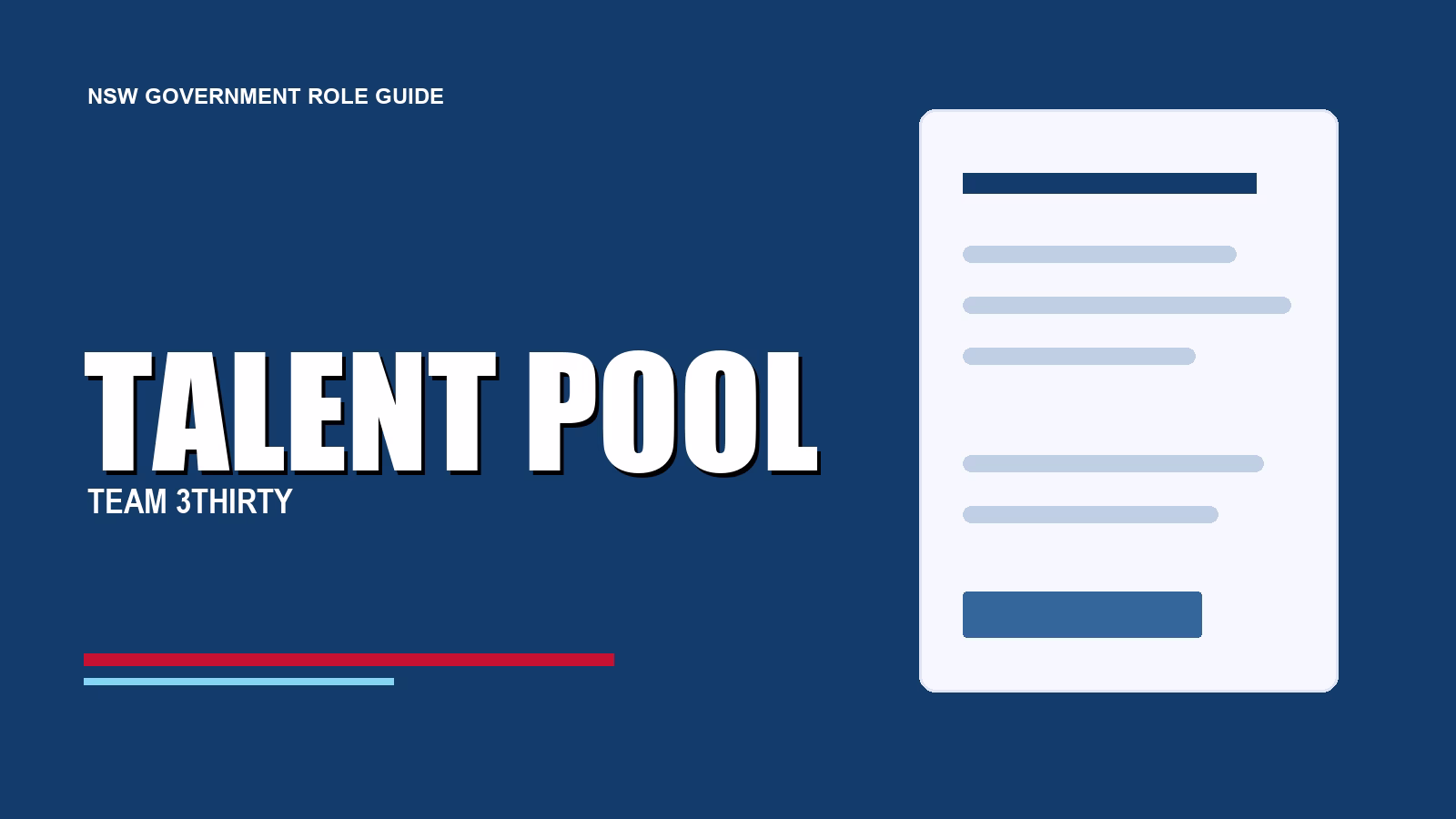 How to apply for Project Officer Portfolio Management (Talent Pool)