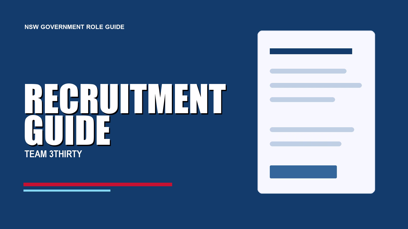 NSW Health: How to apply for Recruitment Support Officer