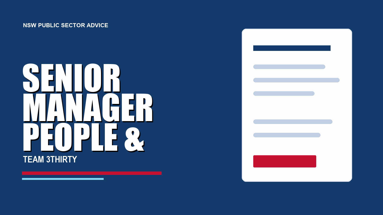 How To Apply For Senior Manager People & Culture