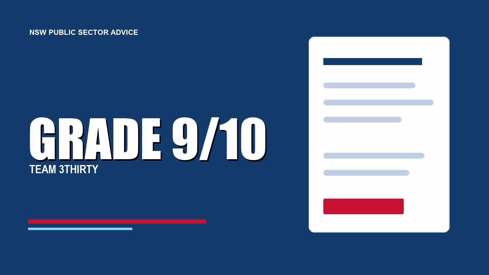 How to apply Grade 9/10: Senior Professional Standards Case Manager