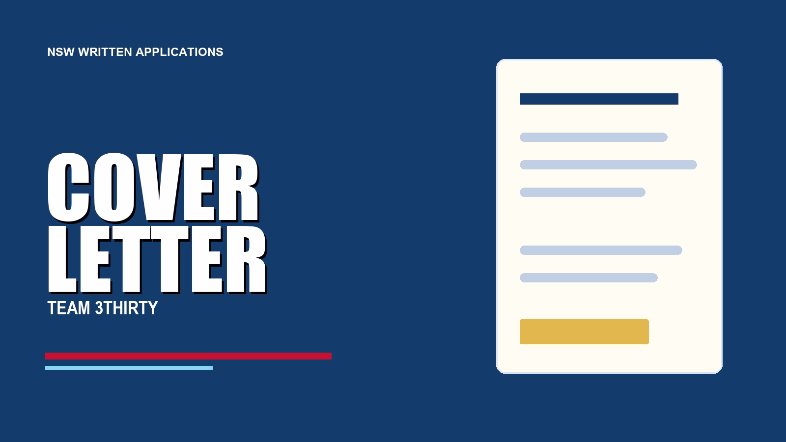 How to Write a Cover Letter for NSW Emergency Services Jobs