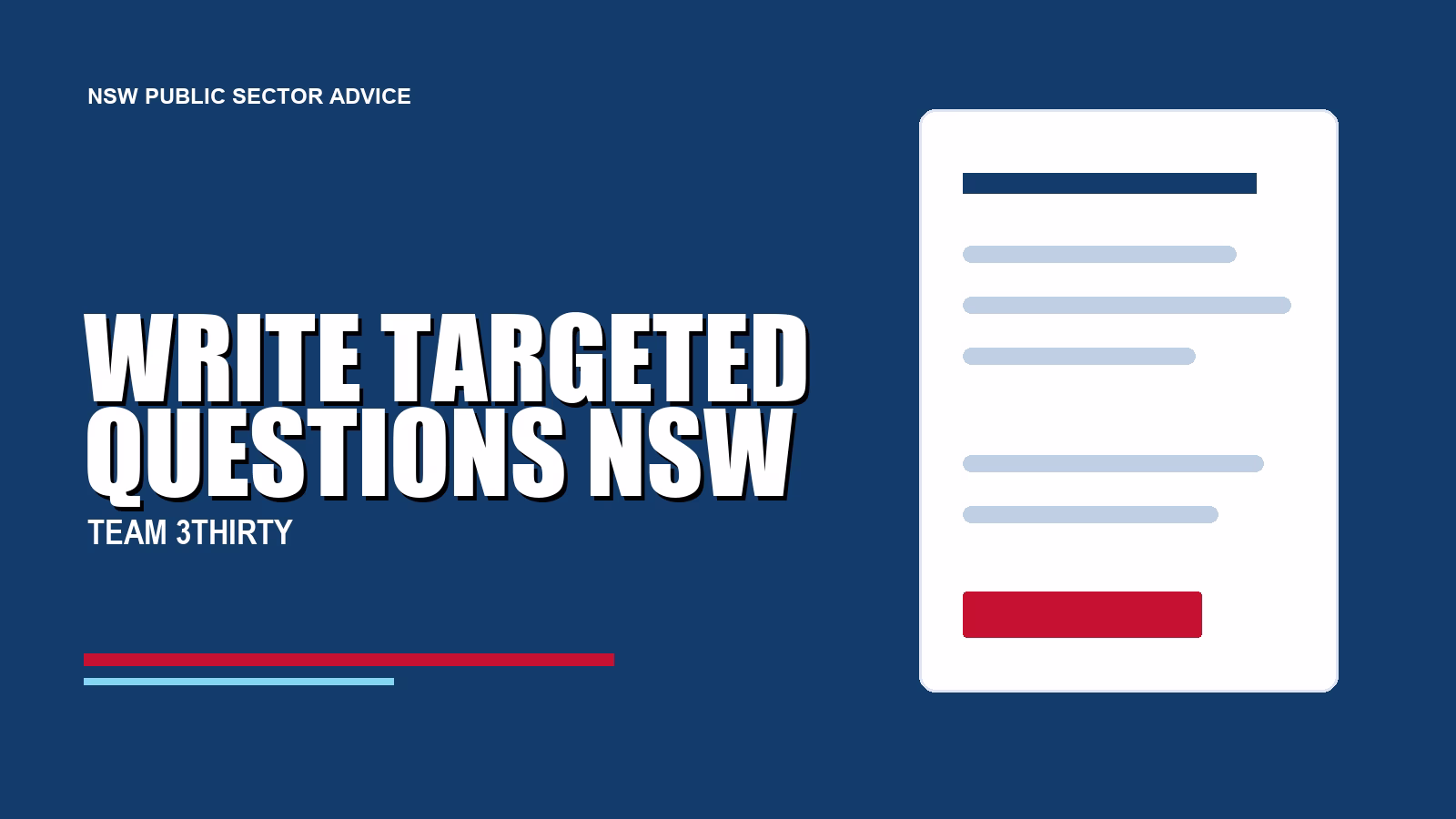 How to Write Targeted Questions for NSW Emergency Services Jobs