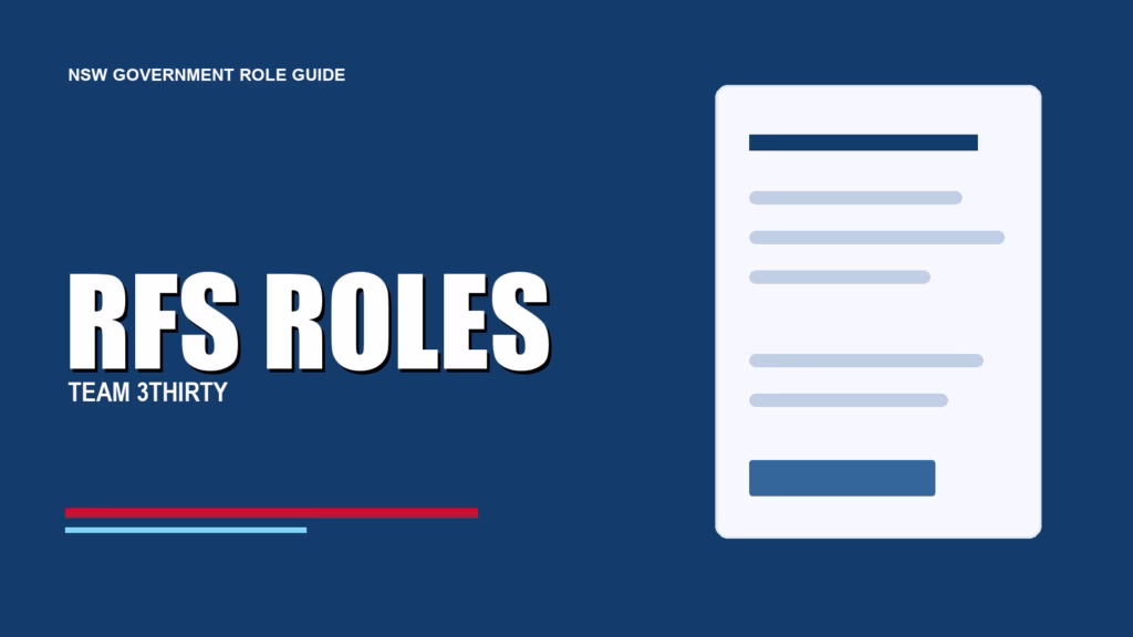 RFS ROLES - Team 3Thirty NSW Government job advice