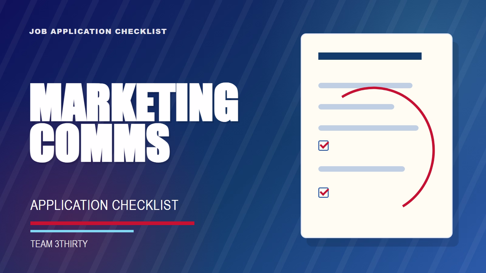 How to apply for Marketing & Communications Coordinator