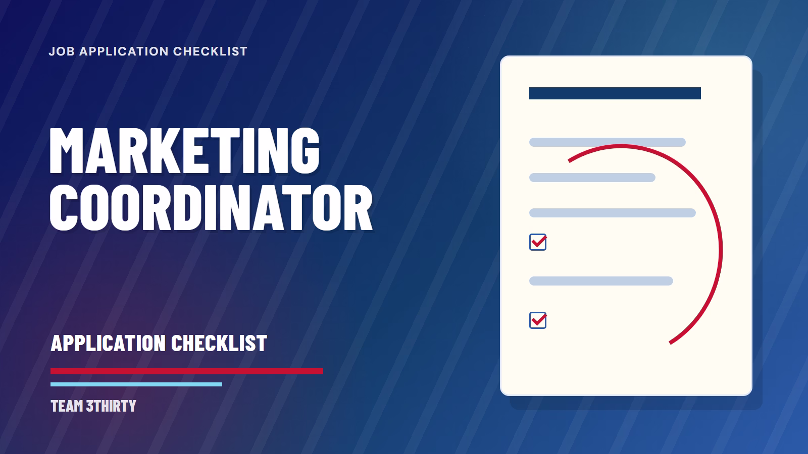 How to apply for Marketing Coordinator