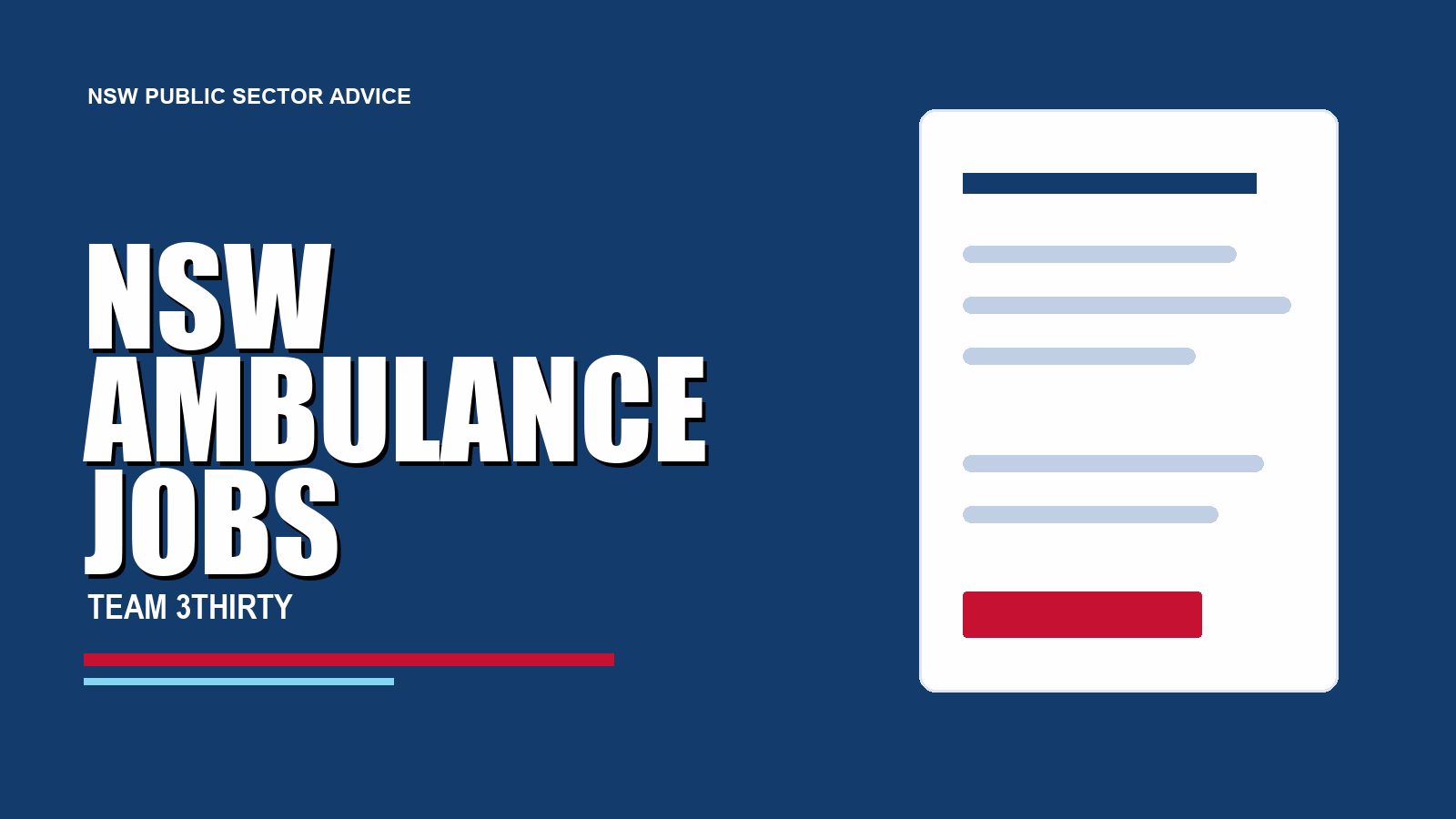 NSW Ambulance Jobs: How to Apply in 2026