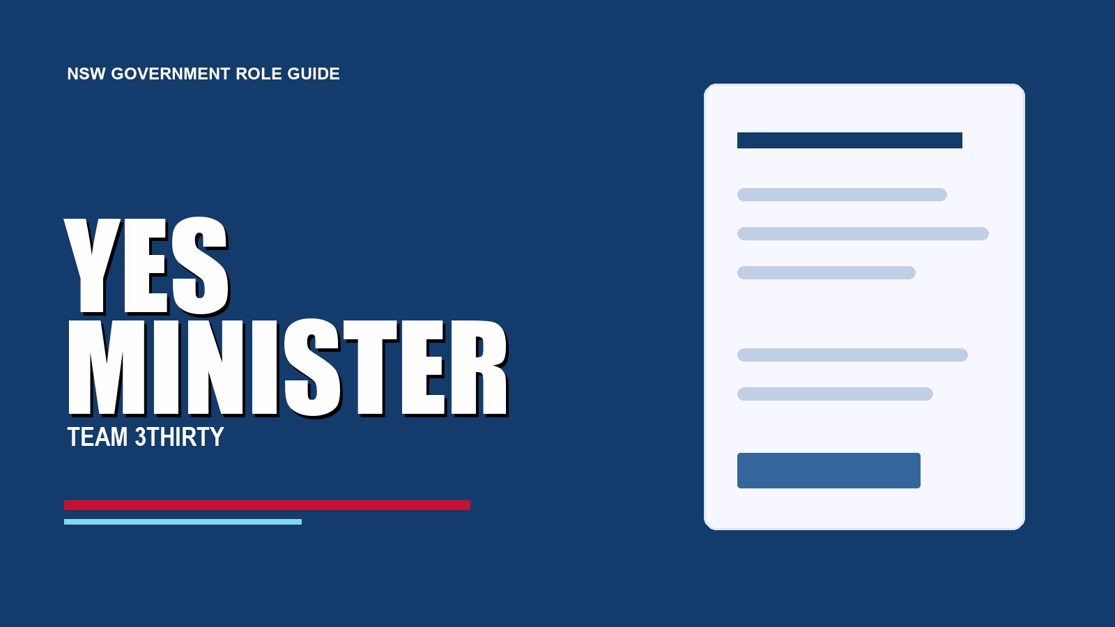 Yes Minister? How to Land a Departmental Liaison Officer Job in NSW