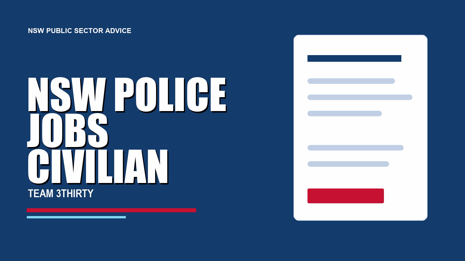 NSW Police Jobs Civilian Pathway: How to Apply and What to Expect