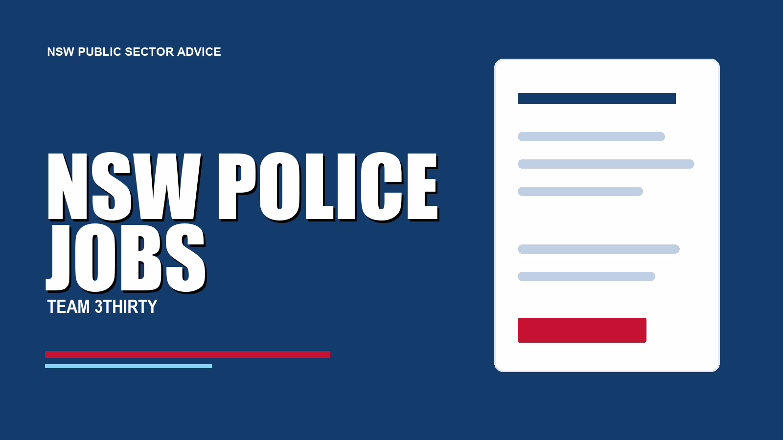 NSW Police Jobs: How to Apply in 2026