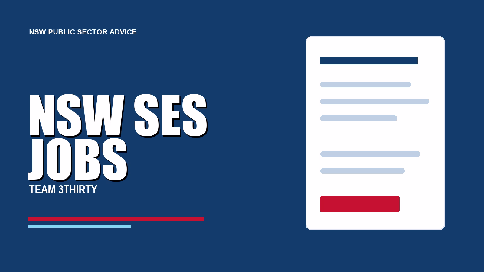 NSW SES Jobs: How to Apply in 2026