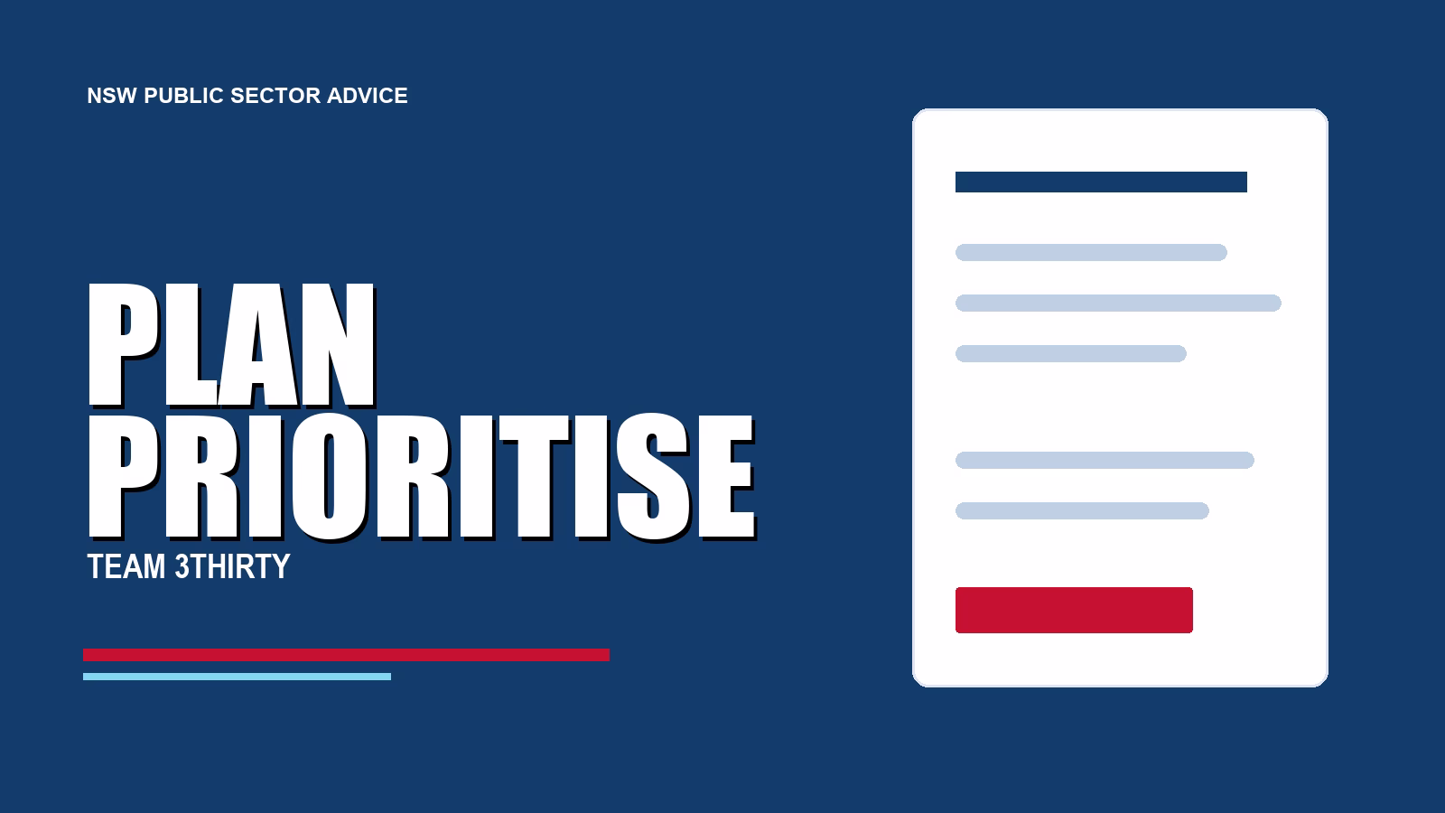 Plan and Prioritise: NSW Government Capability Guide