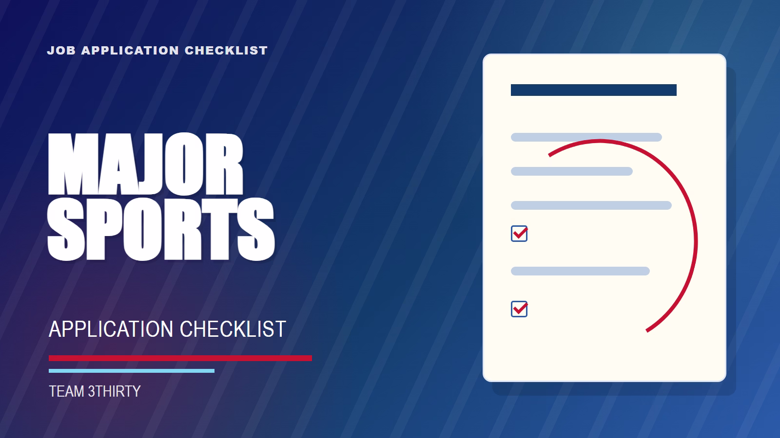 How to apply for Project Officer, Major Sports Events