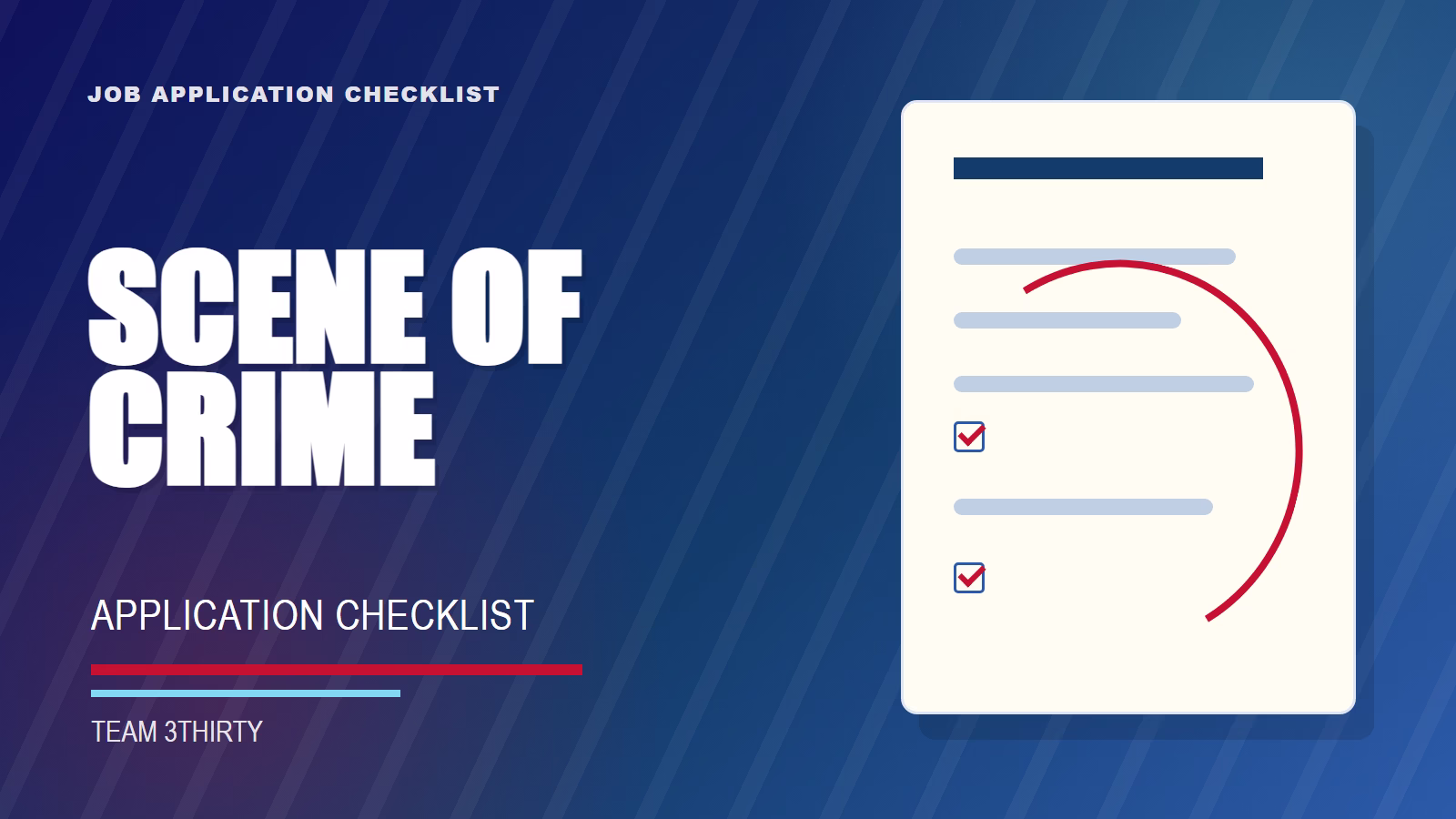 How to apply for Scene Of Crime Officer