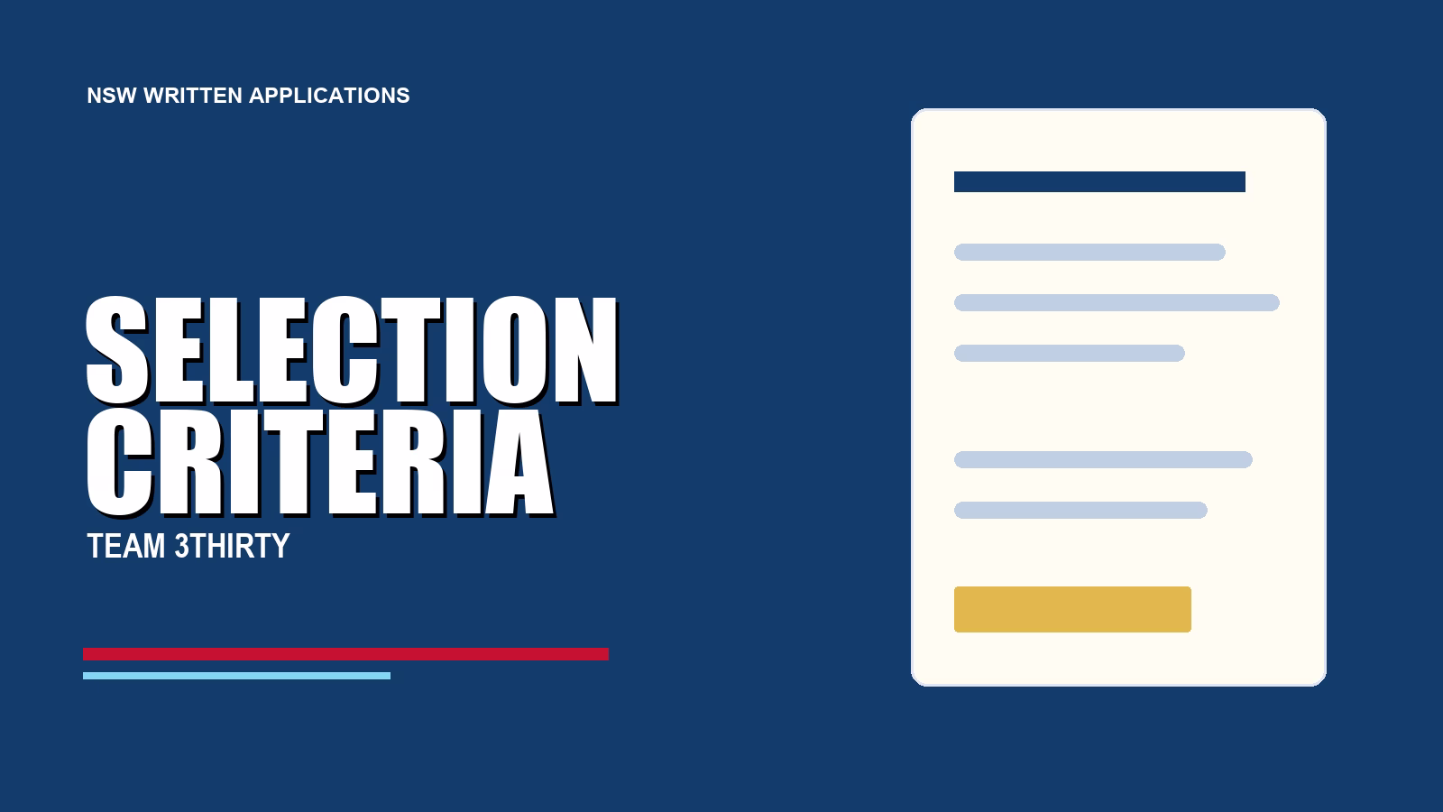 Selection Criteria for NSW Government Jobs: How to Write Strong Responses