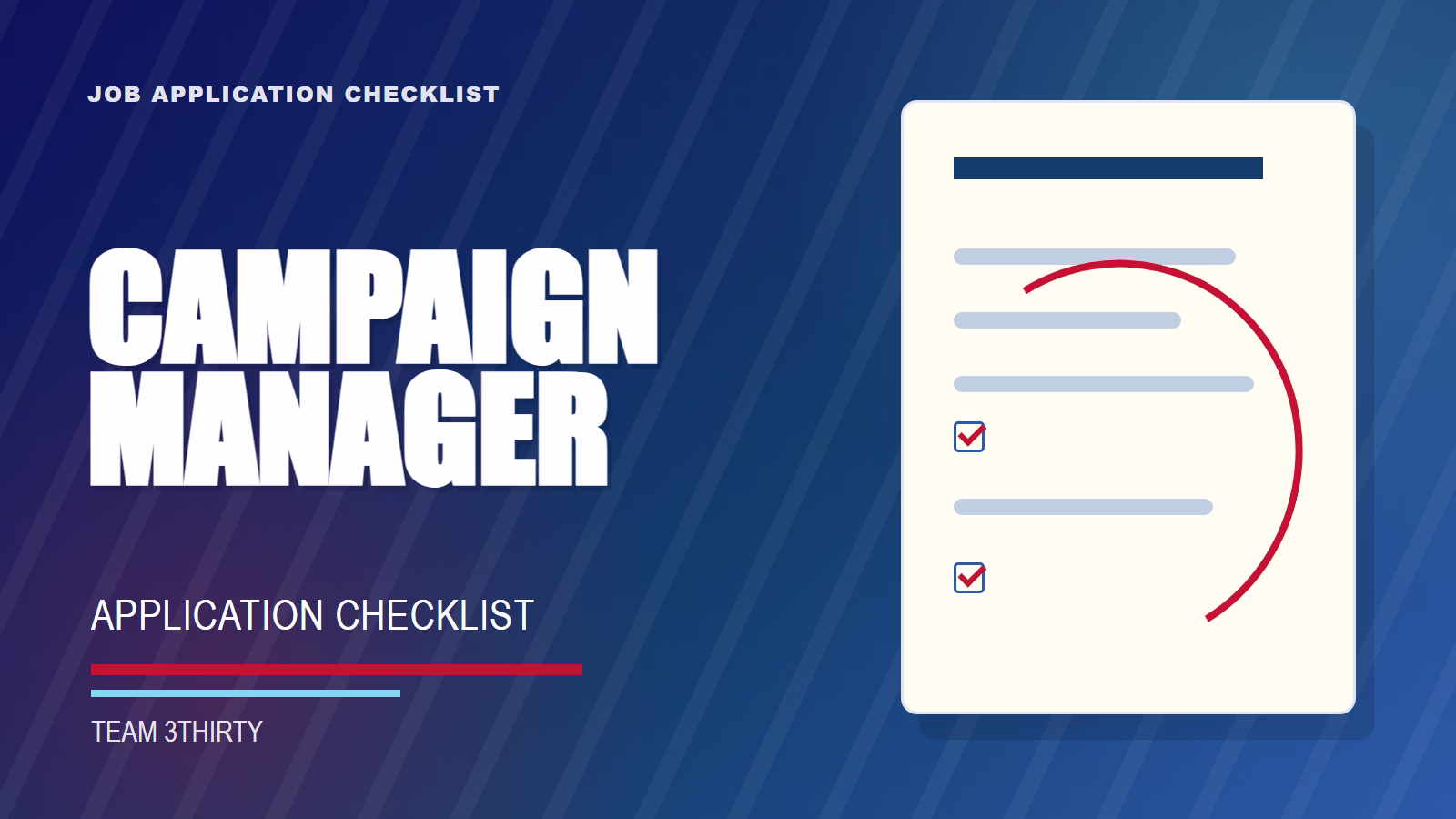 How to apply for Senior Campaign Manager