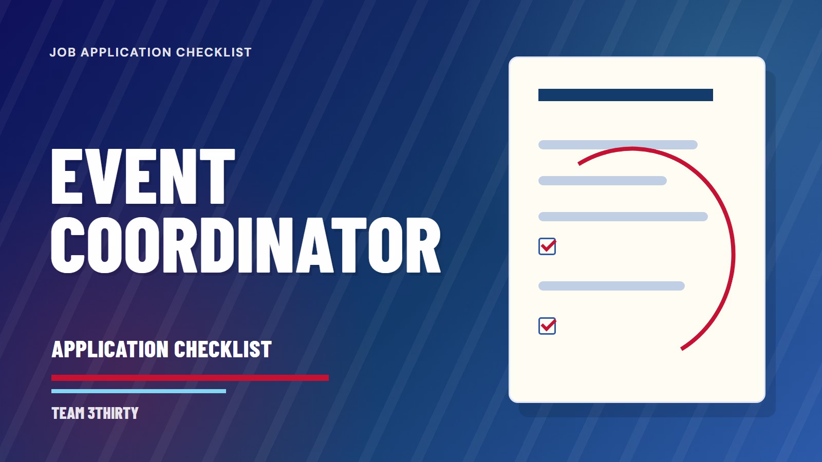 How to apply for Senior Event Coordinator, World Cups and Major Sporting Events