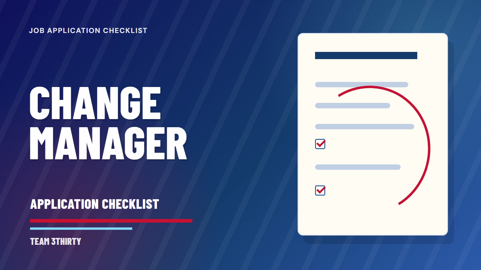 How to apply for Senior Project Change Manager Partner