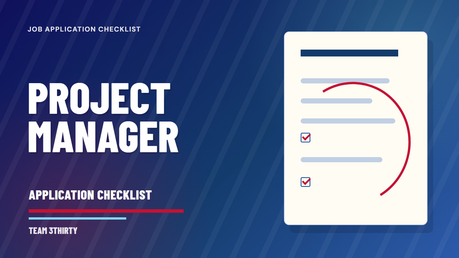 How to apply for Senior Project Manager