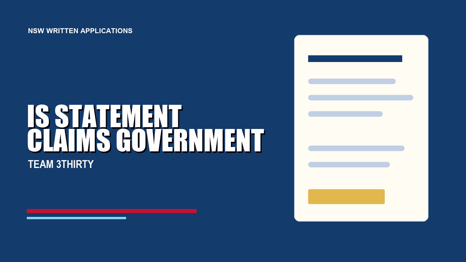 What Is a Statement of Claims in a Government Job Application?