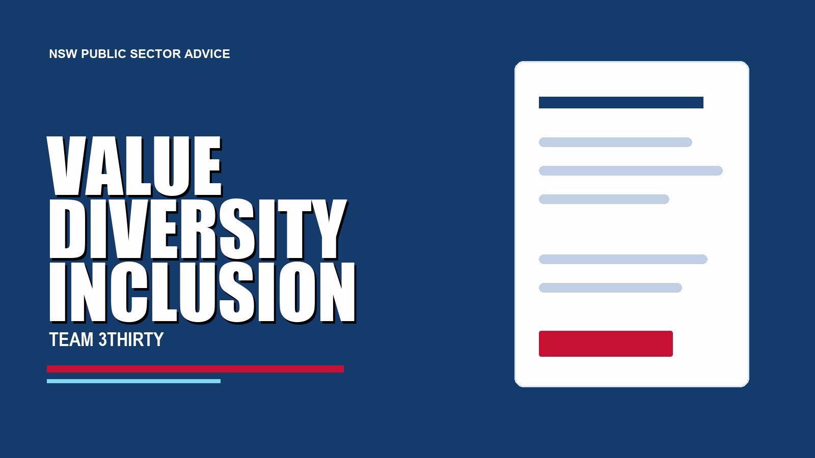 Value Diversity and Inclusion: NSW Government Capability Guide