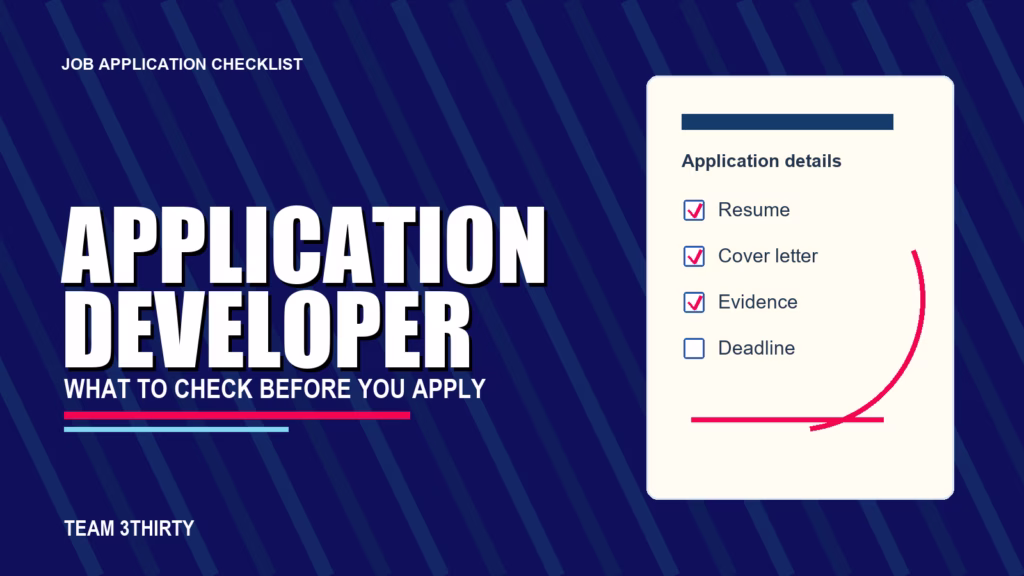 How to apply for Application Developer - Team 3Thirty