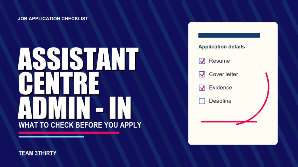 How to apply for Assistant Centre Admin Officer - Correctional Centres in Bathurst/Lithgow - Team 3Thirty