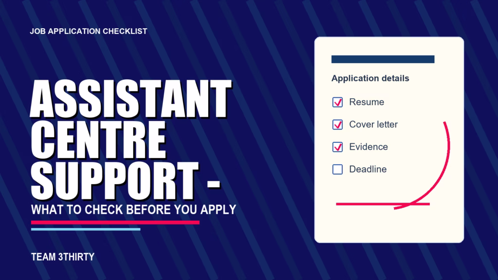 How to apply for Assistant Centre Administration Support Officer - Cessnock Correctional Complex - Team 3Thirty