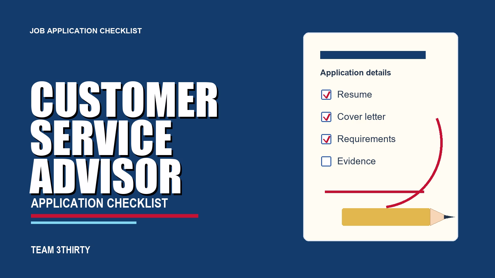 How to apply for Customer Service Advisor