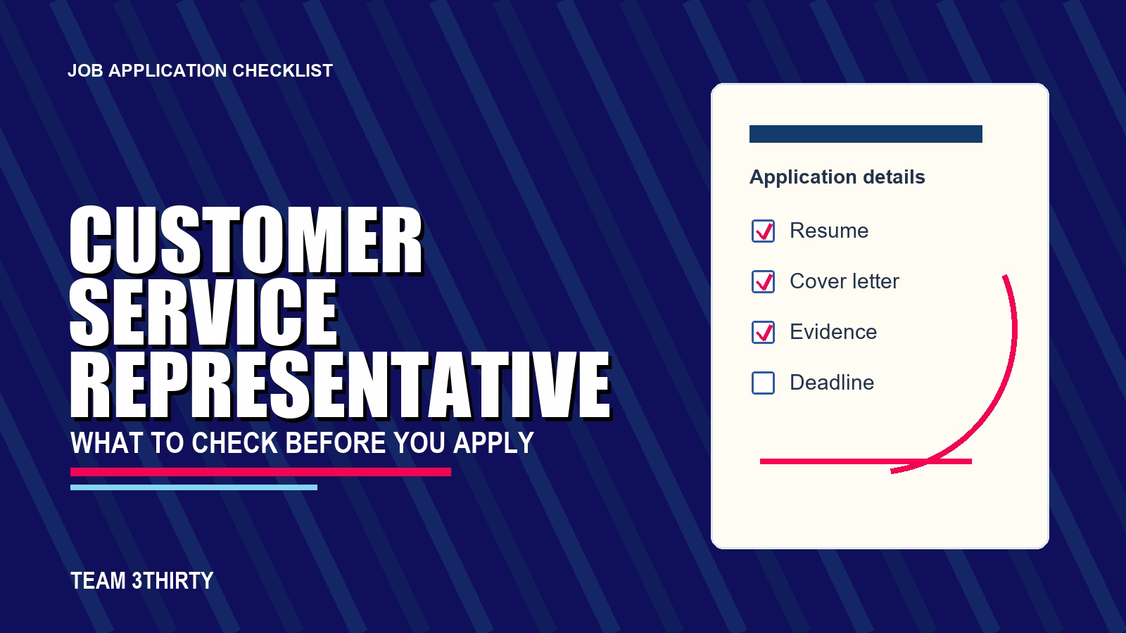 How to apply for Customer Service Representative