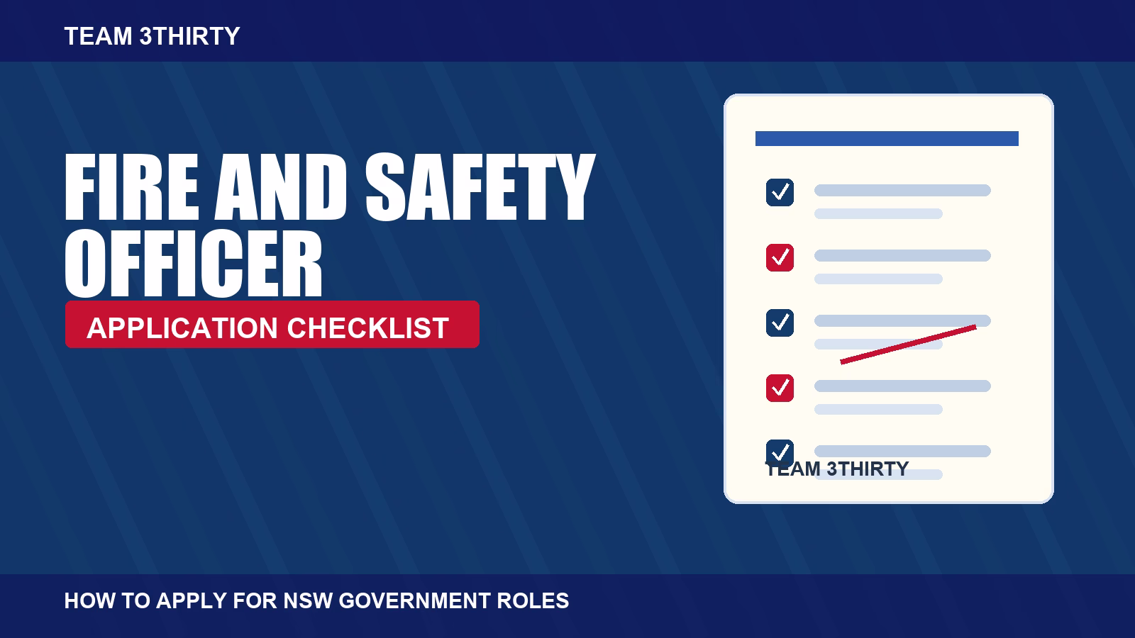 How to apply for Fire & Safety Officer