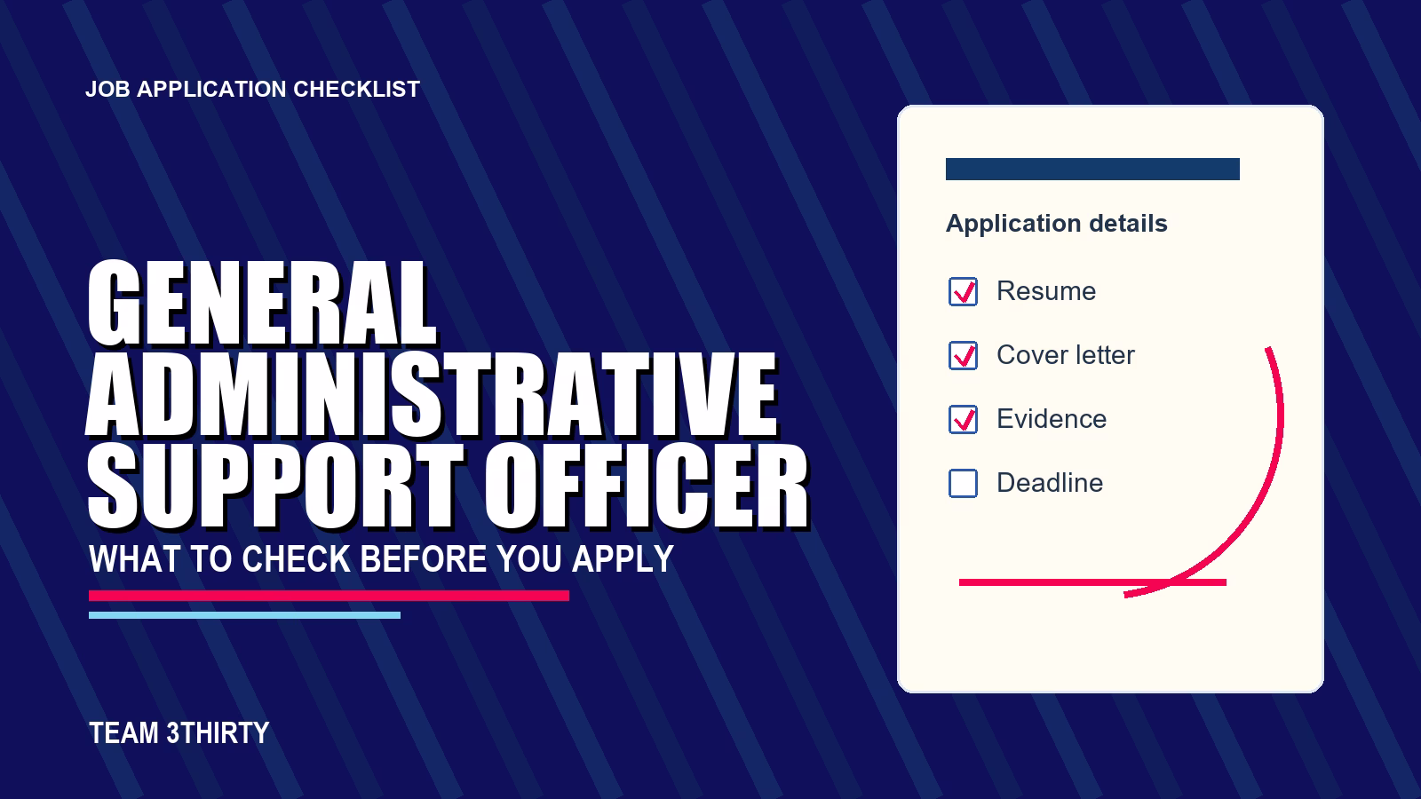 How to apply for General Administrative Support Officer