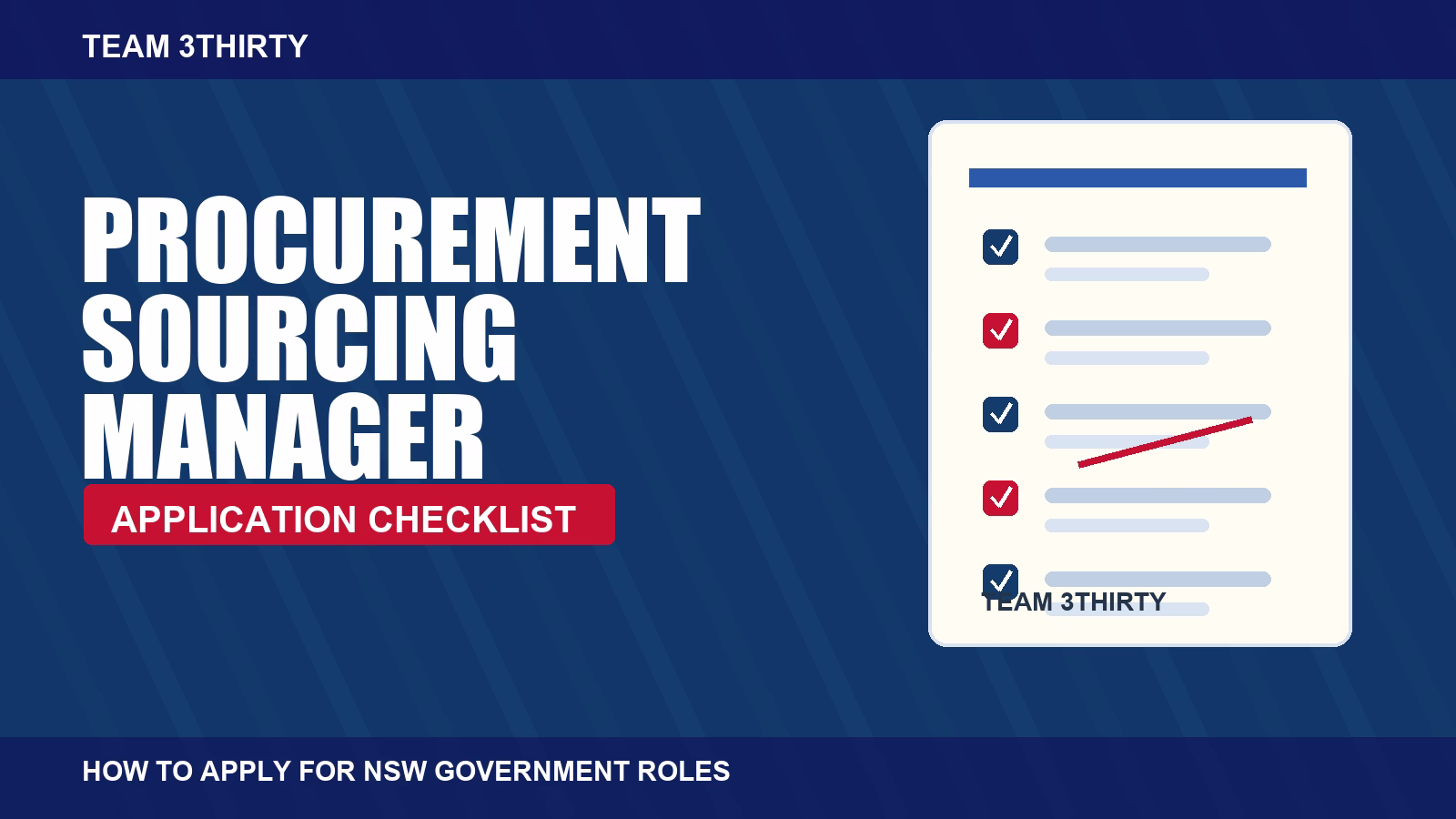 How to apply for Procurement Sourcing Manager