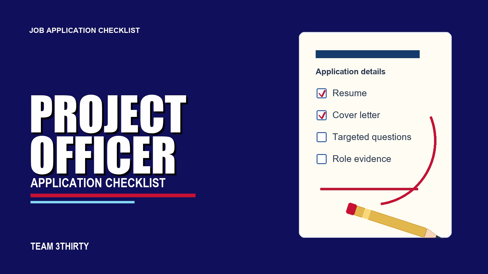 How to apply for Project Officer